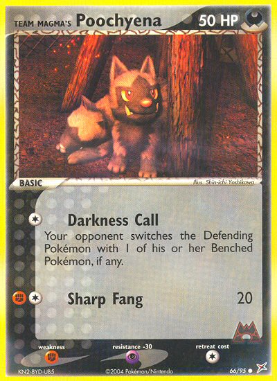 Team Magma's Poochyena 66/95
