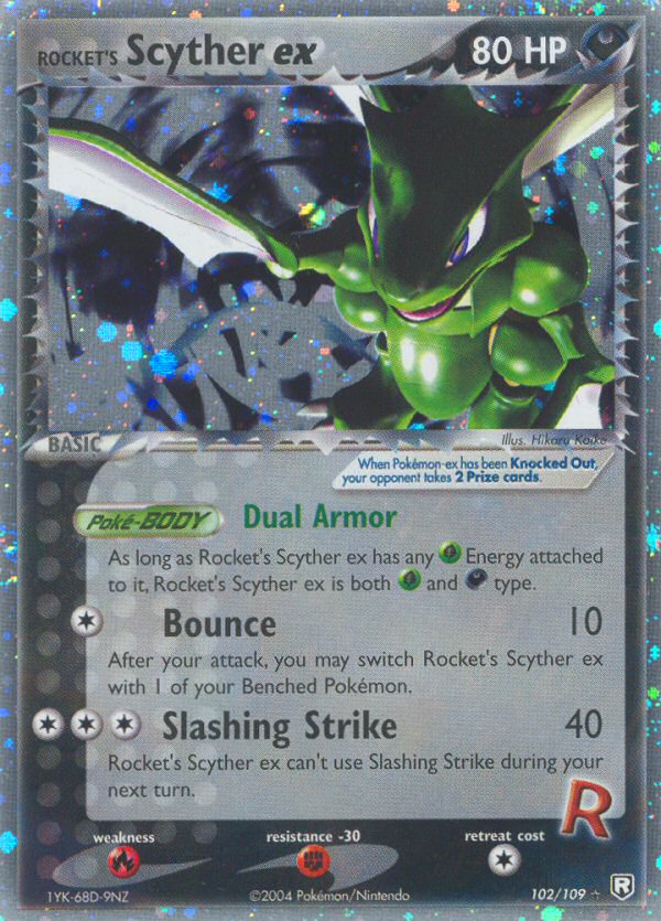Rocket's Scyther ex 102/109