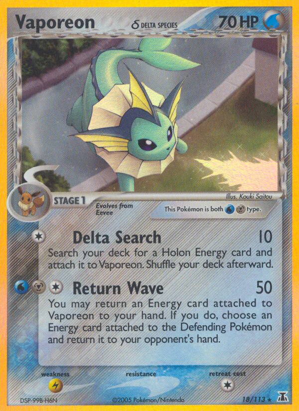 Vaporeon Delta species 18/114