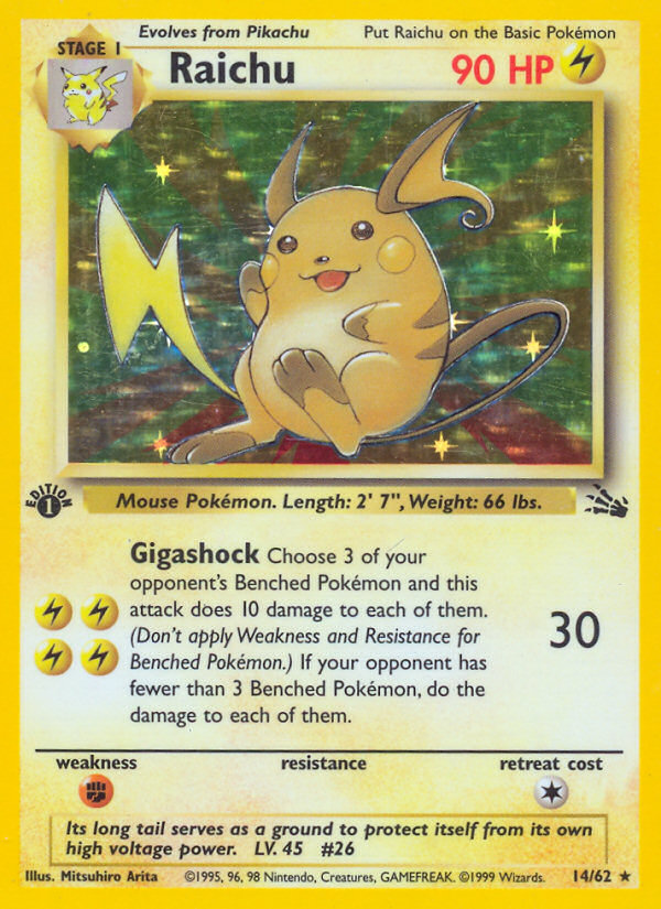 Raichu 1st ed. 14/62