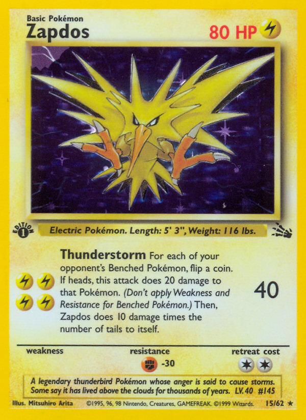 Zapdos 1st ed. 15/62