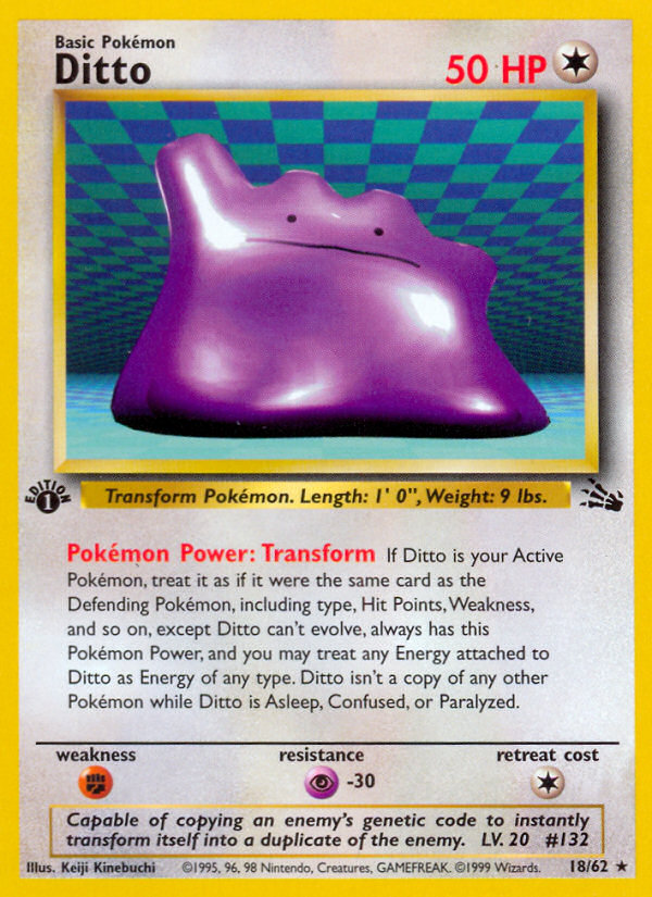 Ditto 1st ed. 18/62