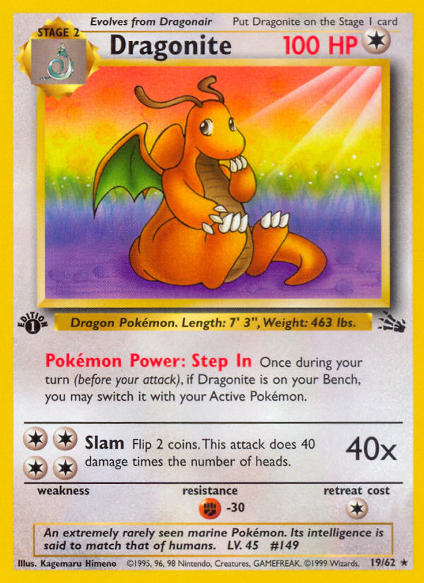 Dragonite 1st ed. 19/62