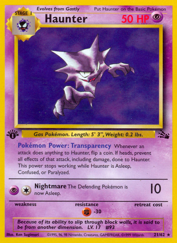 Haunter 1st ed. 21/62