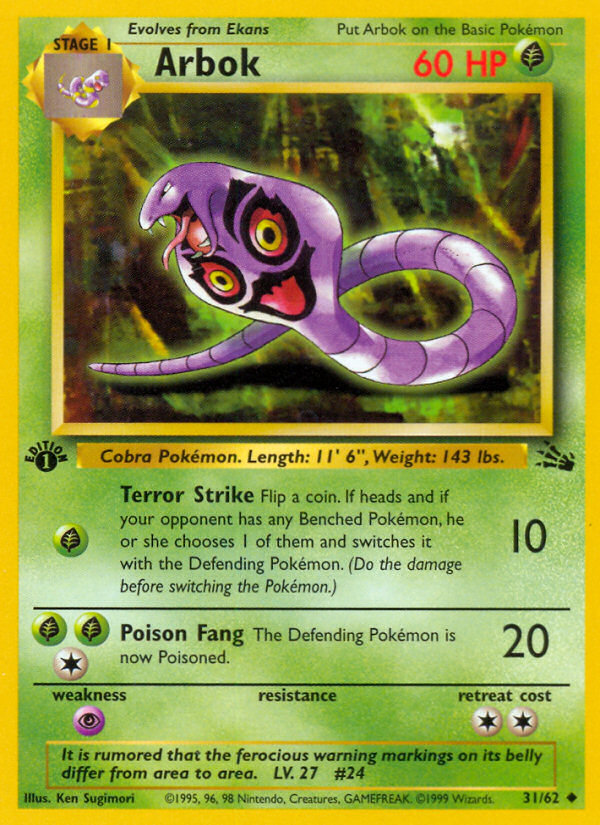 Arbok 1st ed. 31/62