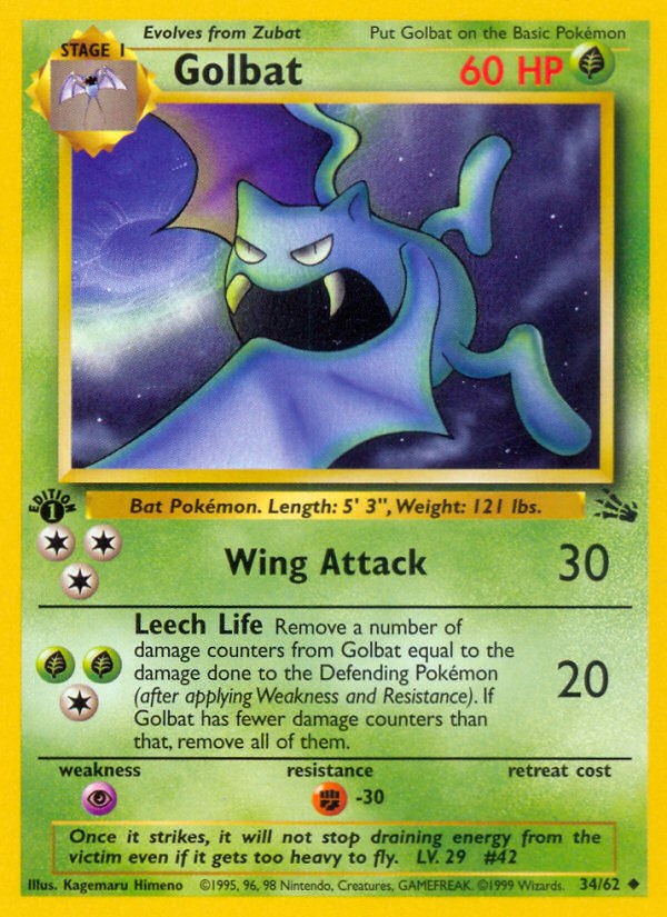 Golbat 1st ed. 34/62