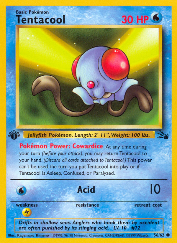 Tentacool 1st ed. 56/62