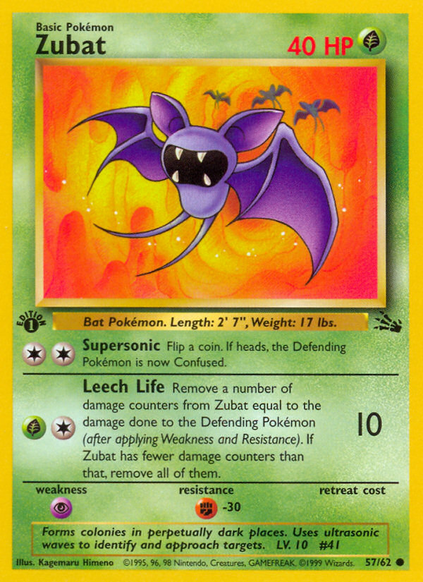 Zubat 1st ed. 57/62