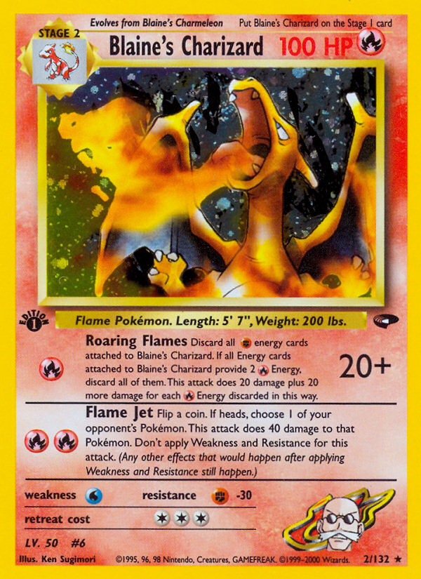 Blaine's Charizard 1st ed. 2/132