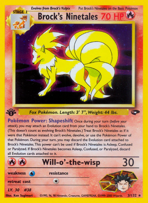 Brock's Ninetales 1st ed. 3/132