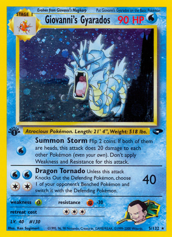 Giovanni's Gyarados 1st ed. 5/132