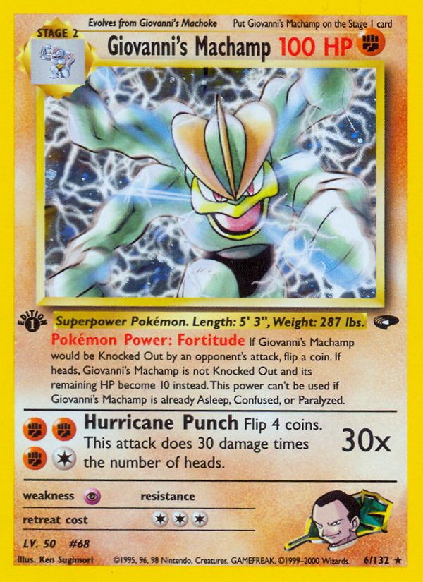 Giovanni's Machamp 1st ed. 6/132