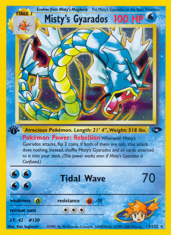Misty's Gyarados 1st ed. 13/132