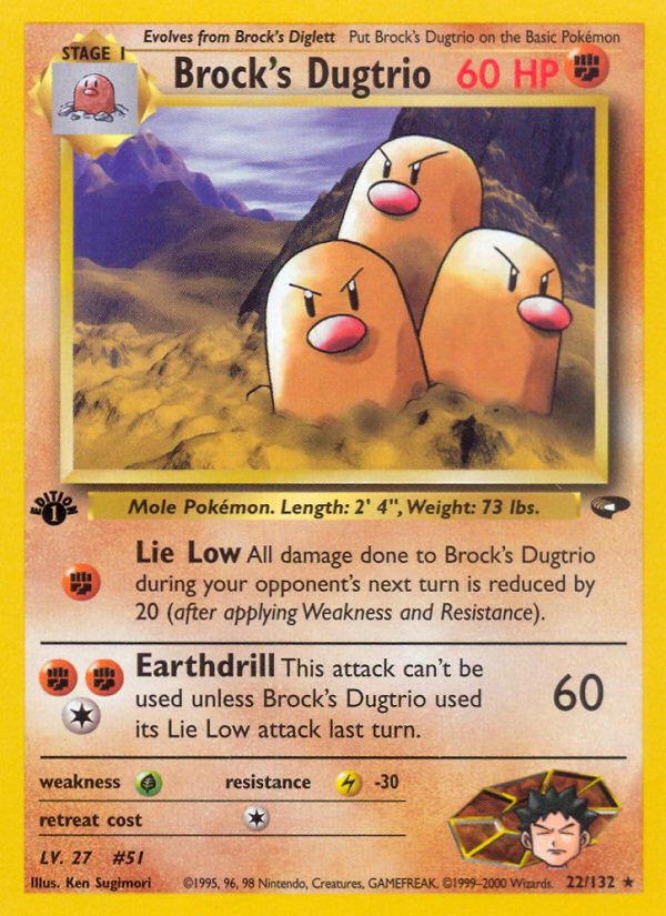 Brock's Dugtrio 1st ed. 22/132