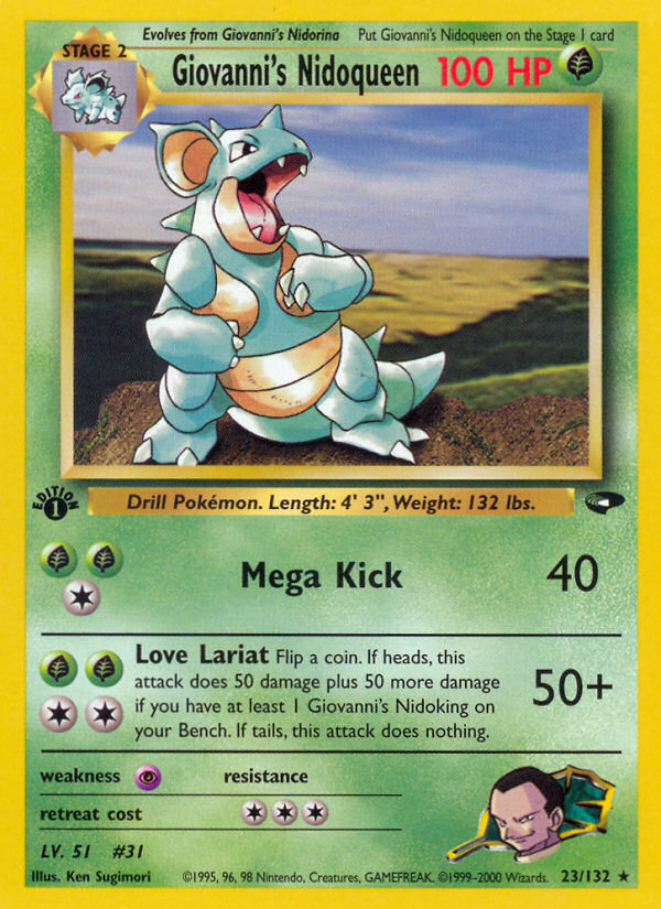 Giovanni's Nidoqueen 1st ed. 23/132