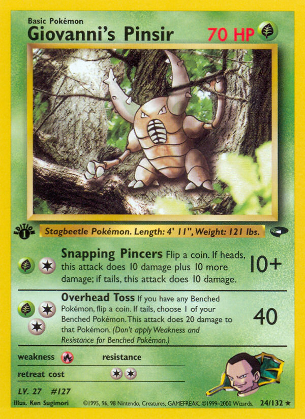 Giovanni's Pinsir 1st ed. 24/132