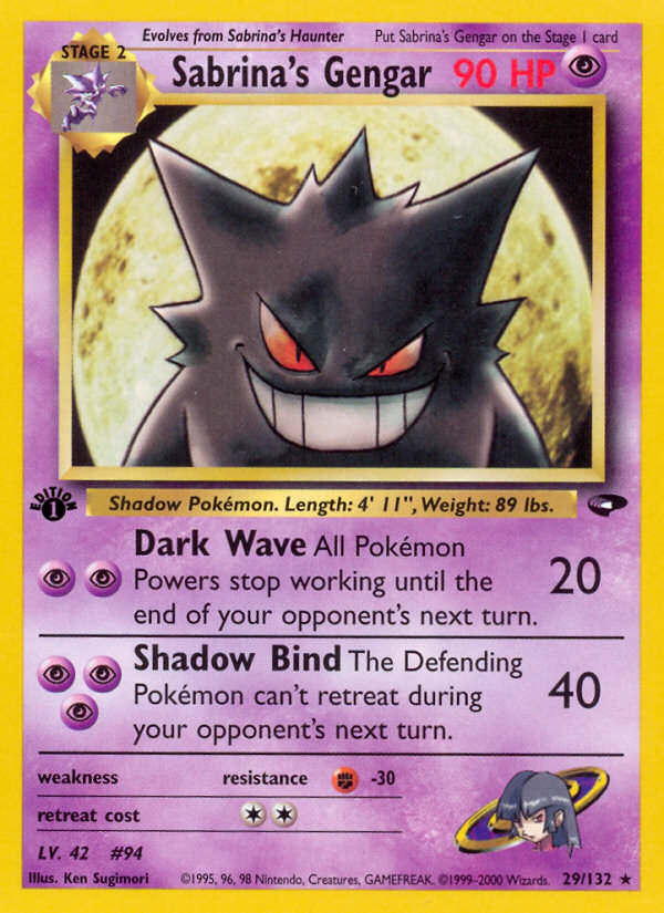 Sabrina's Gengar 1st ed. 29/132