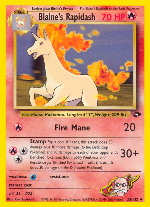 Blaine's Rapidash 33/132