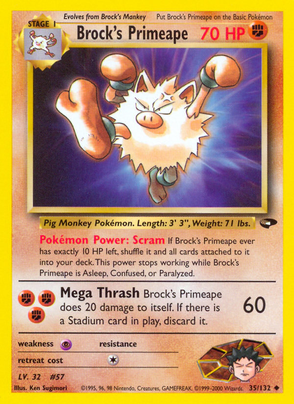 Brock's Primeape 35/132
