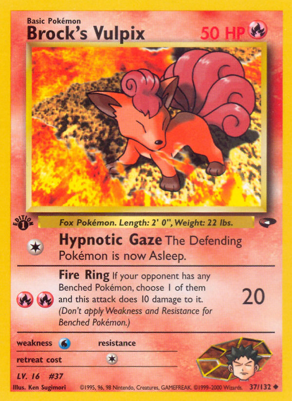 Brock's Vulpix 1st ed. 37/132