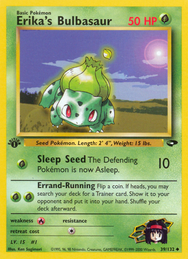 Erika's Bulbasaur 1st ed. 39/132