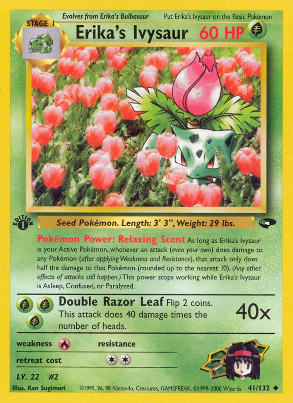 Erika's Ivysaur 1st ed. 41/132