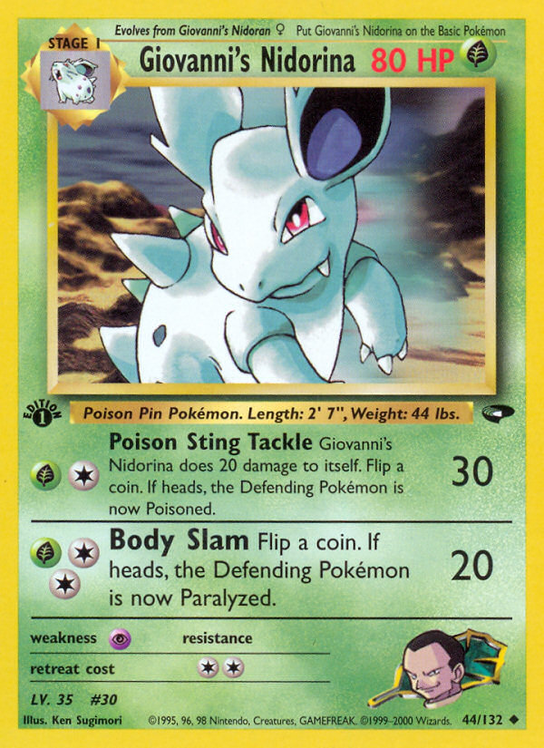 Giovanni's Nidorina 1st ed. 44/132