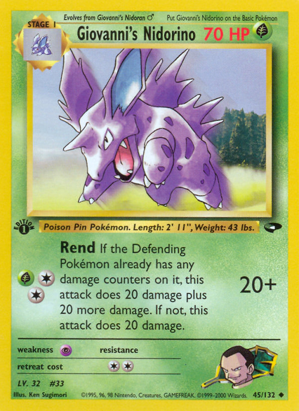 Giovanni's Nidorino 1st ed. 45/132