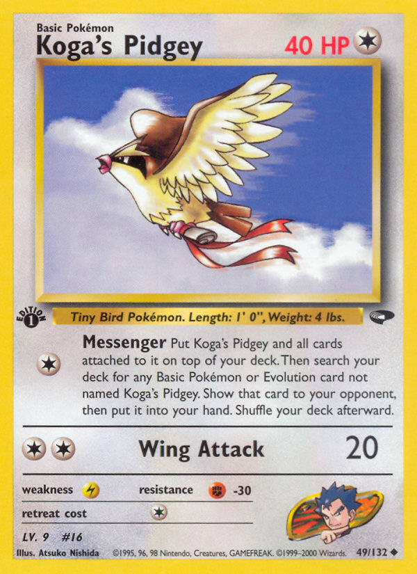 Koga's Pidgey 1st ed. 49/132