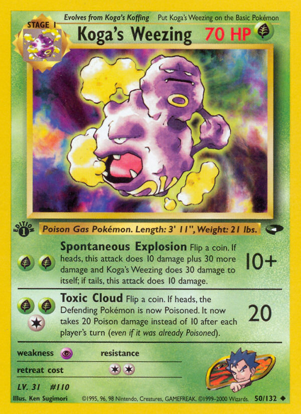 Koga's Weezing 1st ed. 50/132