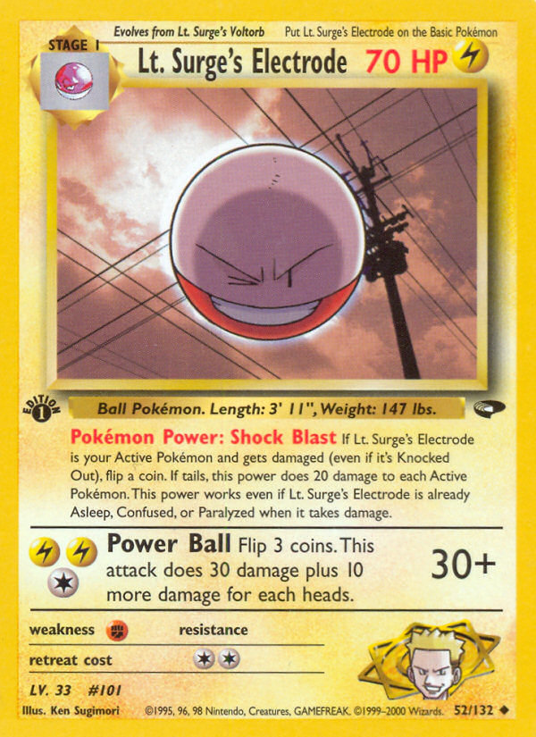 Lt. Surge's Electrode 1st ed. 52/132