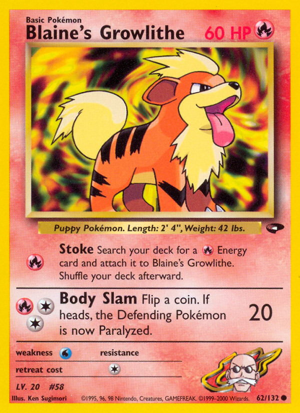 Blaine's Growlithe 62/132