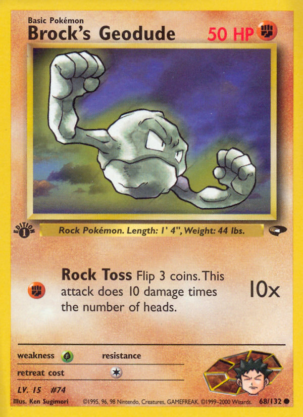 Brock's Geodude 1st ed. 68/132