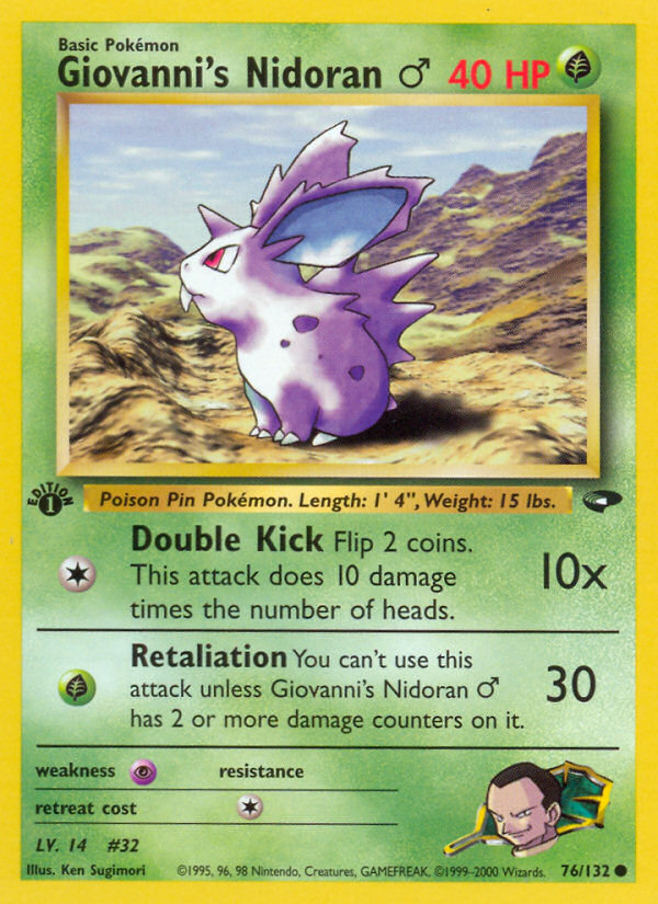 Giovanni's Nidoran? 1st ed. 76/132