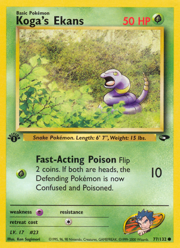 Koga's Ekans 1st ed. 77/132