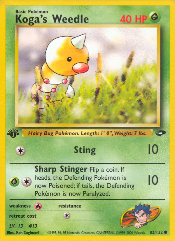 Koga's Weedle 1st ed. 82/132