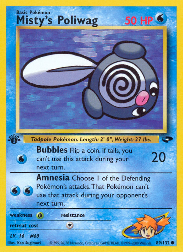 Misty's Poliwag 1st ed. 89/132