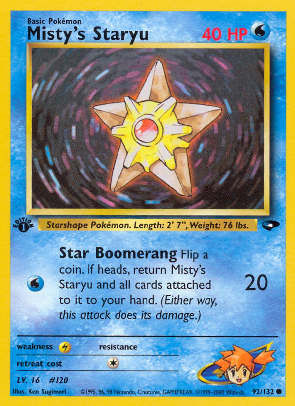 Misty's Staryu 1st ed. 92/132