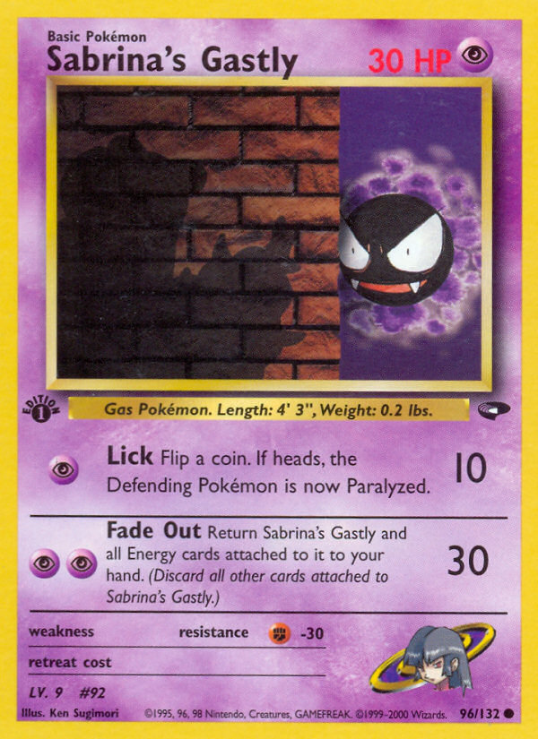 Sabrina's Gastly 1st ed. 96/132