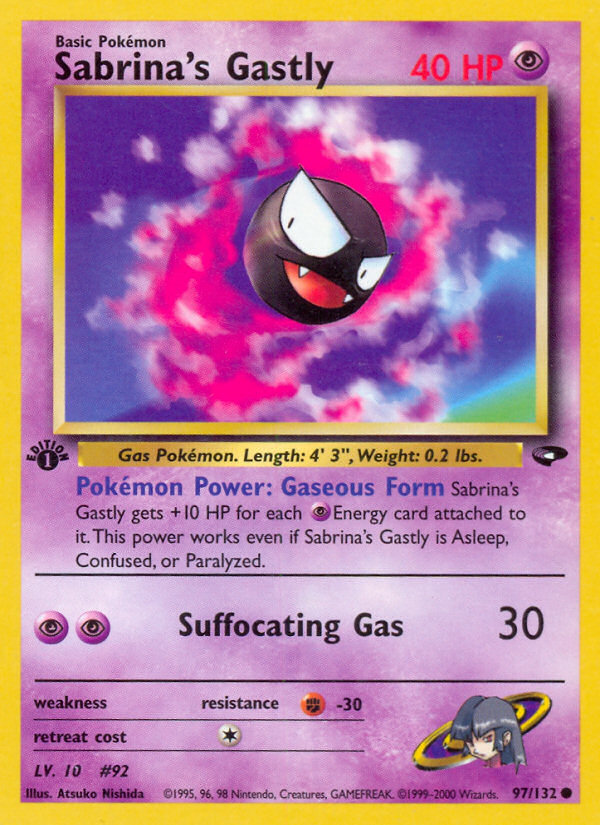 Sabrina's Gastly 1st ed. 97/132