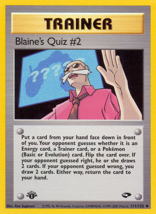 Blaine's Quiz #2 1st ed. 111/132
