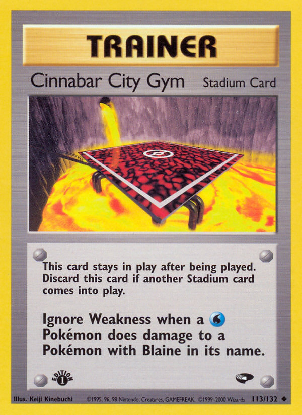 Cinnabar City Gym 1st ed. 113/132