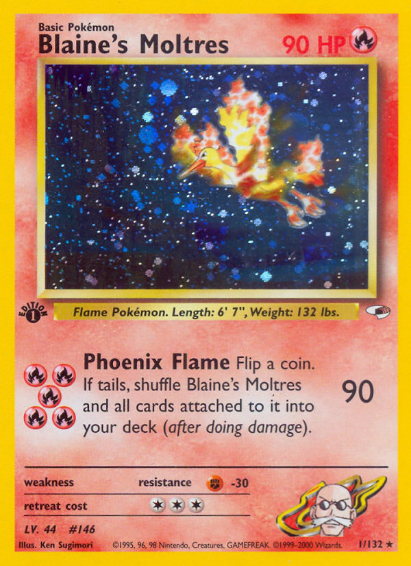 Blaine's Moltres 1st ed. 1/132