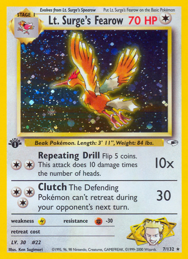 Lt. Surge's Fearow 1st ed. 7/132