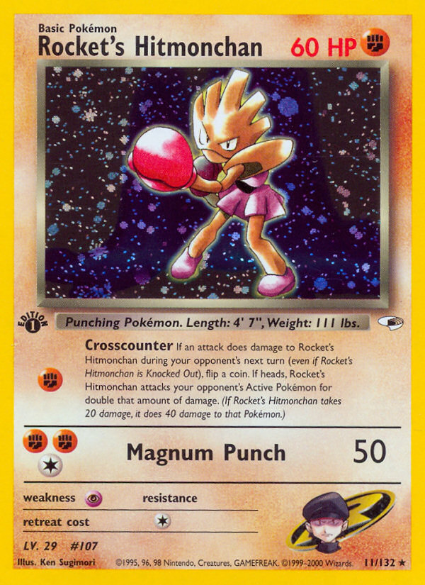 Rocket's Hitmonchan 1st ed. 11/132