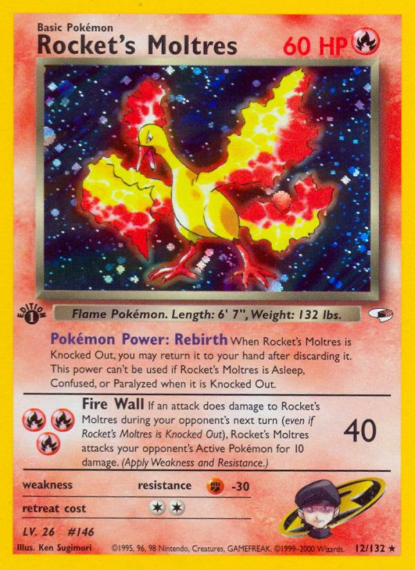 Rocket's Moltres 1st ed. 12/132