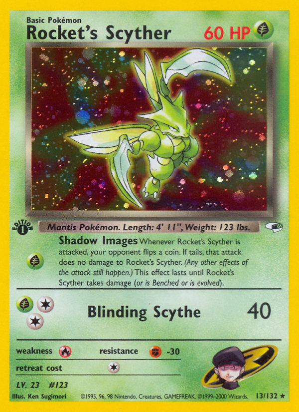 Rocket's Scyther 1st ed. 13/132