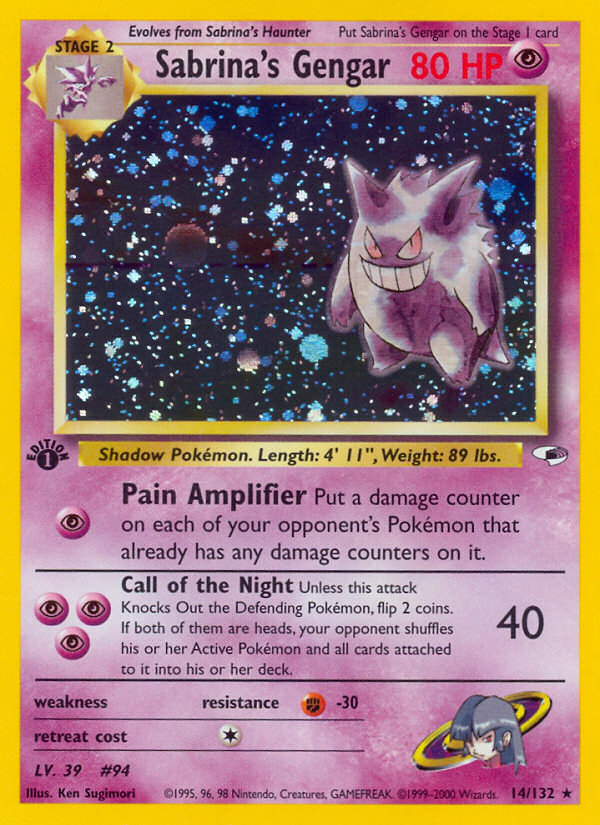 Sabrina's Gengar 1st ed. 14/132