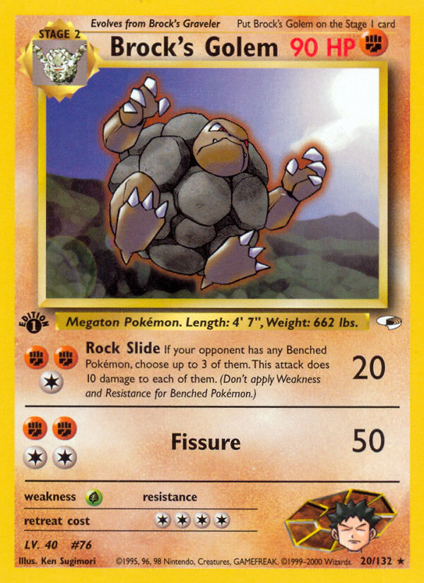 Brock's Golem 1st ed. 20/132