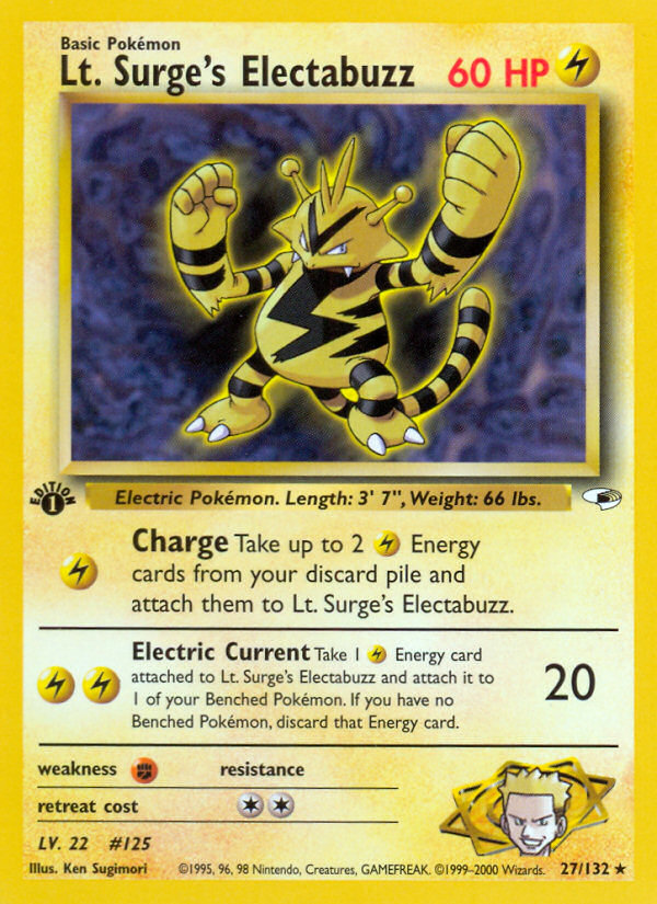 Lt. Surge's Electabuzz 1st ed. 27/132